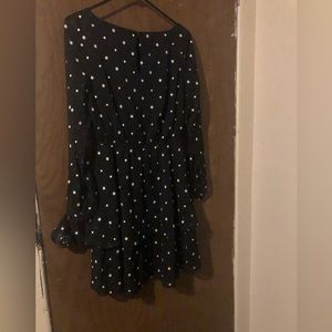 Ann Taylor flower tie sleeve dress